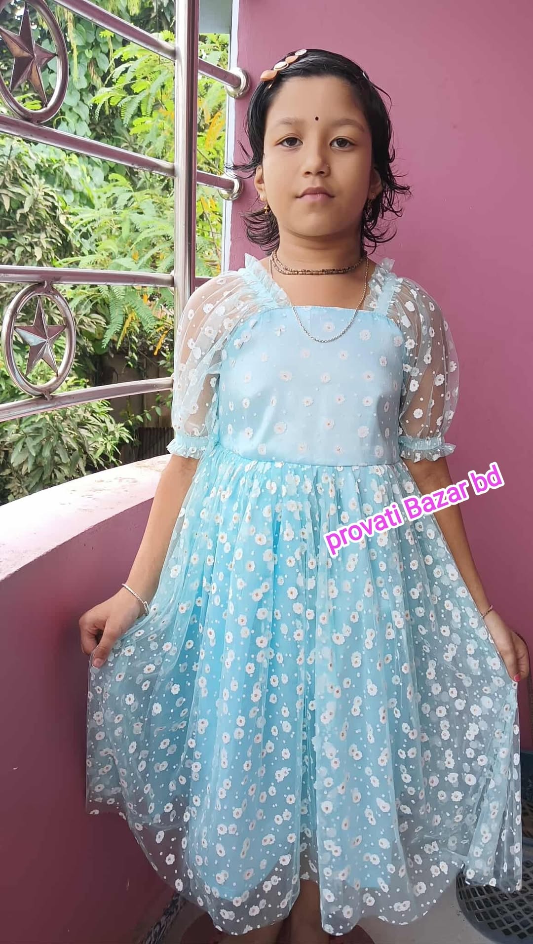 Baby Girls Party Dress Daisy Print Sweet Dress 0-12 years - Image 4