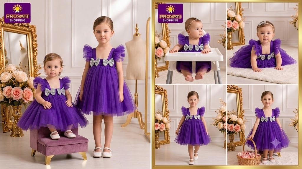 Baby Girls Dress Fashionable Party Dress 0-12 Yrsas - Image 3