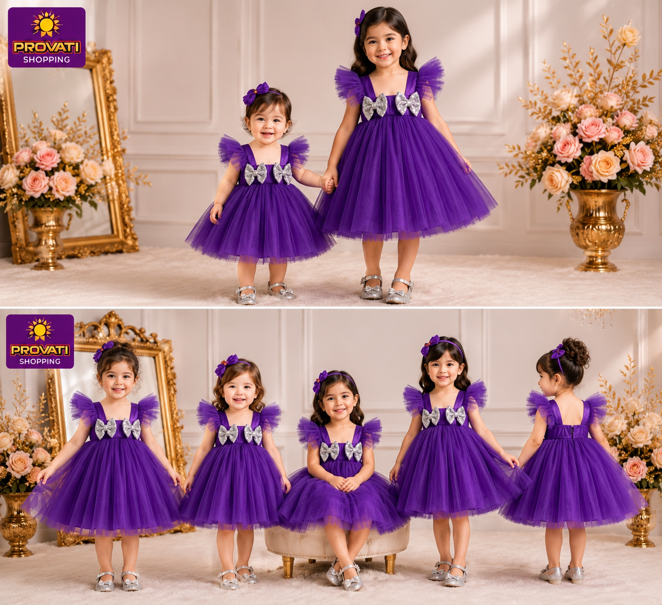 Baby Girls Dress Fashionable Party Dress 0-12 Yrsas - Image 4
